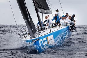Day 2 – Bronenosec take the bullet from the only race sailed today – 52 Super Series Sailing Week photo copyright  Nico Martinez / Martinez Studio taken at  and featuring the  class
