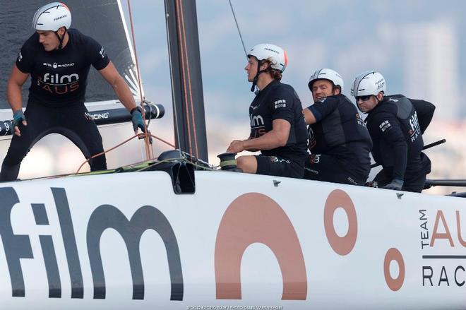 Day 3 – Simon Delzoppo's .film Racing was second in race three – Marseille One Design ©  Gilles Martin-Raget / GC32 Racing Tour