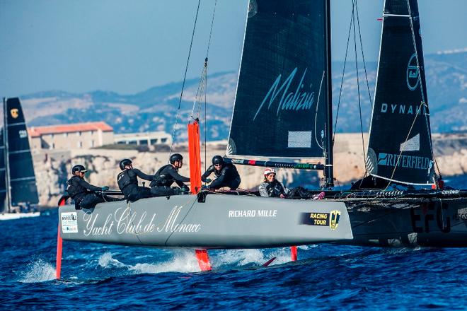 Pierre Casiraghi's Malizia - Yacht Club de Monaco claimed today's final race – Marseille One Design ©  Jesus Renedo / GC32 Racing Tour