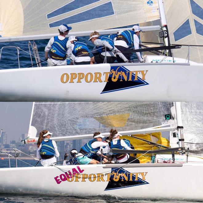 Team MudRatz’s two boats out of Fisher’s Island – M24 NorAm Tour ©  Julia Cronin
