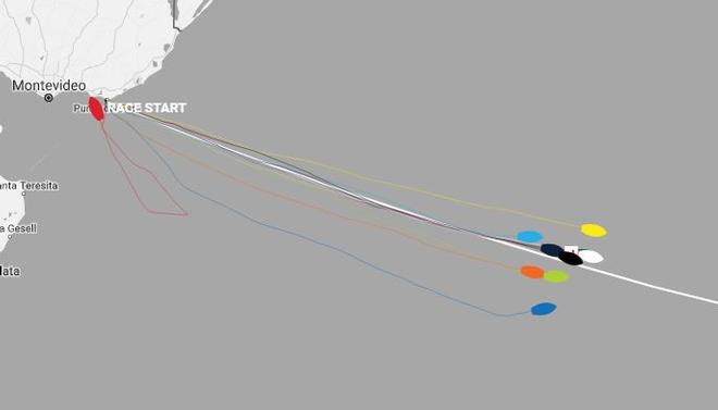 Current positions – Day 2, Race 2 – Clipper Round the World Yacht Race © Clipper Ventures