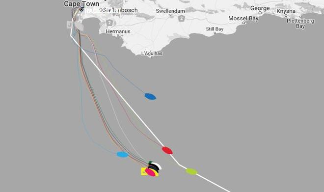 Day 1, Race 3 – Current positions – Clipper Round the World Yacht Race © Clipper Ventures