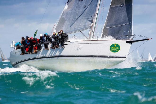 Double victory: Lisa, First 44.7, Nick and Suzi Jones (skippered by Michael Boyd for all races except De Guingand Bowl) has retained their 2016 title; once again securing the 2017 RORC Season's Points Championship for IRC overall as well as being announced the RORC Yacht of the Year ©  Paul Wyeth
