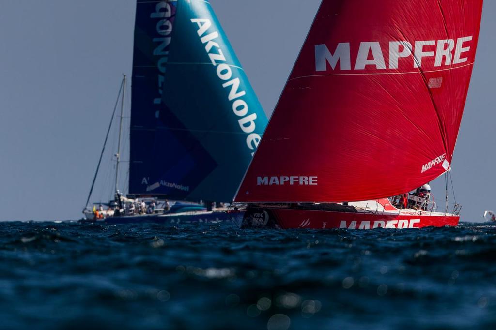 MAPFRE Alicante stopover. MAPFRE In-Port Race Alicante.  14 October, 2017. photo copyright  Pedro Martinez / Volvo Ocean Race taken at  and featuring the  class