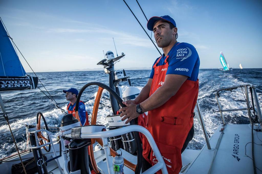 Leg 01, Alicante to Lisbon, Day 1,  on board Vestas 11th Hour Racing. Photo by James Blake/Volvo Ocean Race. 22 October, 2017 photo copyright  James Blake / Volvo Ocean Race taken at  and featuring the  class