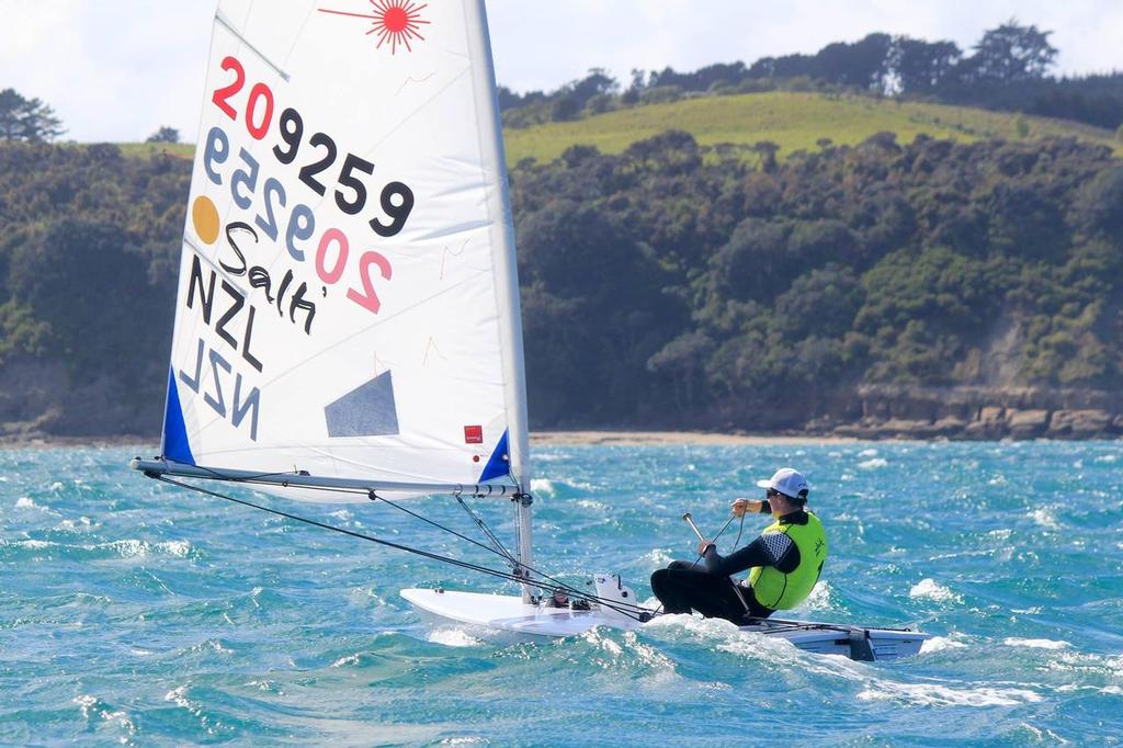 Josh Armit - Boys Laser Radial - Day 4 - Yachting New Zealand 2017 Youth Trials, Manly photo copyright Yachting New Zealand taken at  and featuring the  class