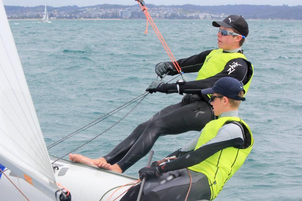 Boys 420 - Yachting New Zealand 2017 Youth Trials, Manly Sailing Club photo copyright Yachting New Zealand taken at  and featuring the  class