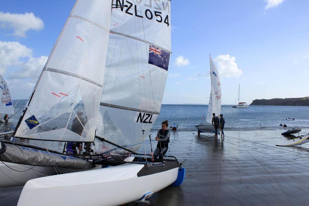  - Day 1 - Yachting New Zealand 2017 Youth Trials, Manly Sailing Club © Yachting New Zealand