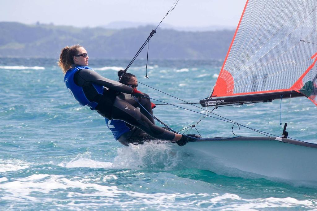29er - Day 4 - Yachting New Zealand 2017 Youth Trials, Manly photo copyright Yachting New Zealand taken at  and featuring the  class