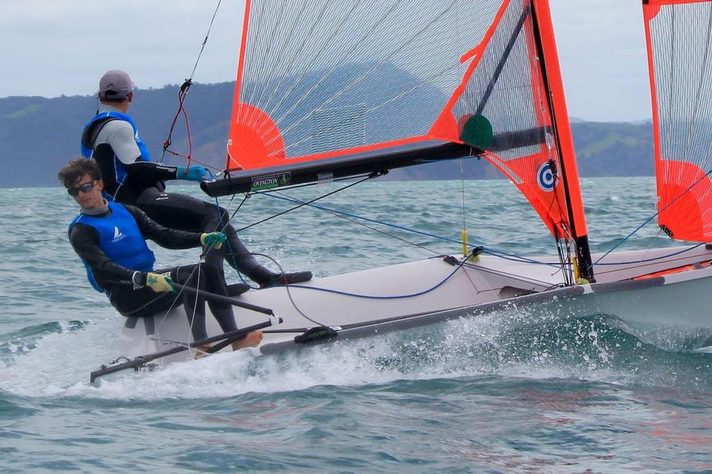 Boys 29er - Yachting New Zealand 2017 Youth Trials, Manly Sailing Club © Yachting New Zealand