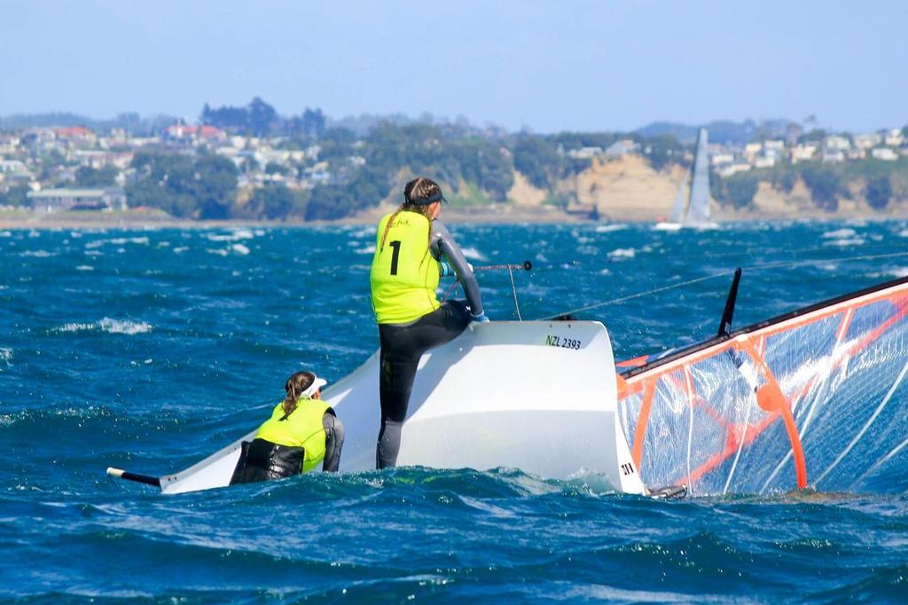 29er - Day 4 - Yachting New Zealand 2017 Youth Trials, Manly Sailing Club © Yachting New Zealand