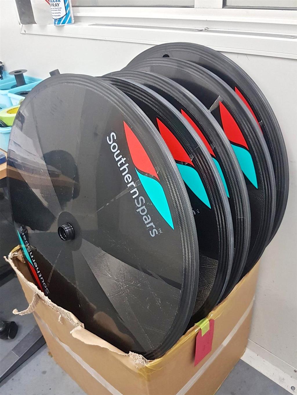 Southern Spars have developed a new improved version of their Olympic cycling wheels which won the 2017 World Championships © Southern Spars