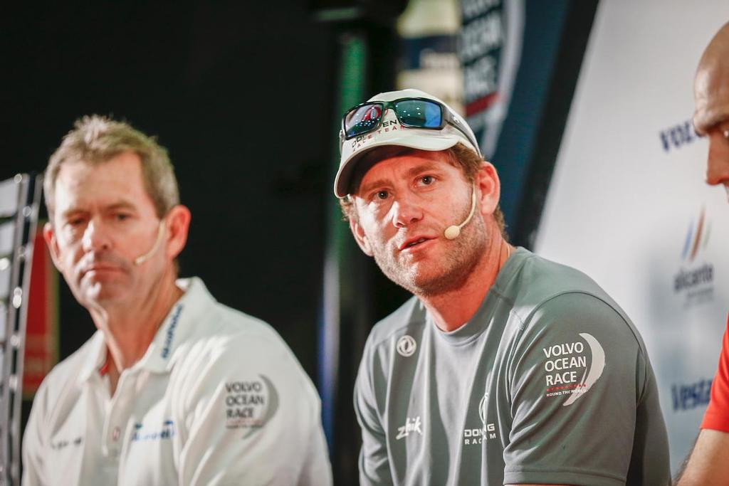 Alicante stopover. Skippers Press Conference. Photo by Pedro Martinez/Volvo Ocean Race. 20 October, 2017. photo copyright  Pedro Martinez / Volvo Ocean Race taken at  and featuring the  class