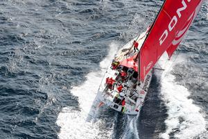 Dongfeng Race Team at the start of the Volvo Ocean Race photo copyright  Ainhoa Sanchez/Volvo Ocean Race taken at  and featuring the  class