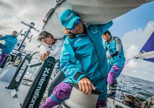Leg 01, Alicante to Lisbon, First Morning on board AkzoNobel – Volvo Ocean Race photo copyright  Konrad Frost / Volvo Ocean Race taken at  and featuring the  class