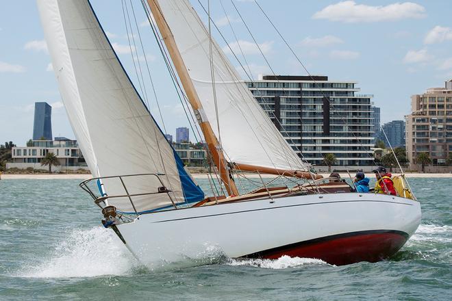 Serifa skippered by Michael McTavish. - Classic Yacht Association of Australia Cup Regatta © Alex McKinnon