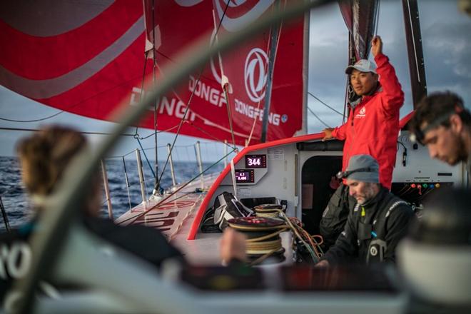 Day 14, Leg 2, Lisbon to Cape Town, on board Dongfeng – Volvo Ocean Race ©  Jeremie Lecaudey / Volvo Ocean Race