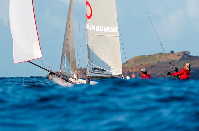 West Indies Sails – Turenne Laplace and Patrick Laplace – St. Barth Cata Cup ©  Pierrick Contin http://www.pierrickcontin.fr/