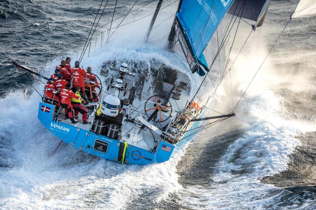 Vestas 11th Hour - Winner of Leg 1, Alicante to Lisbon. PVolvo Ocean Race. 23 October, 2017 ©  Ainhoa Sanchez/Volvo Ocean Race