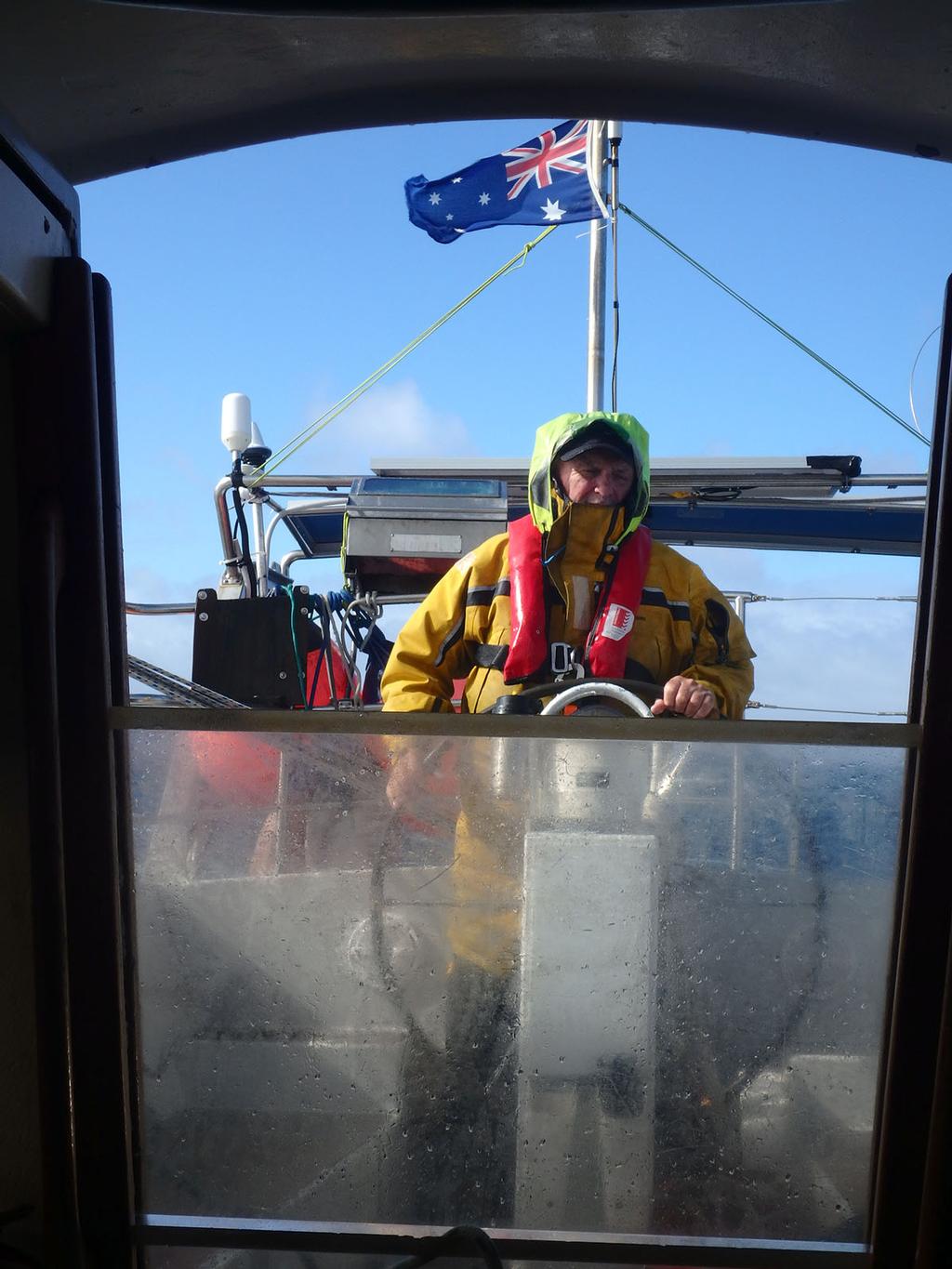 Hard sailing to make sea room on Middleton Reef in some pretty heavy weather – feeling the force of an Australian East Coast Low (ECL) ©  Kristen Anderson