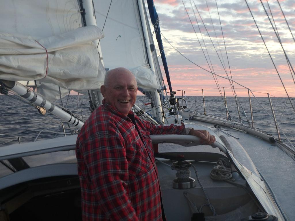 One happy skipper – home tomorrow photo copyright  Kristen Anderson taken at  and featuring the  class