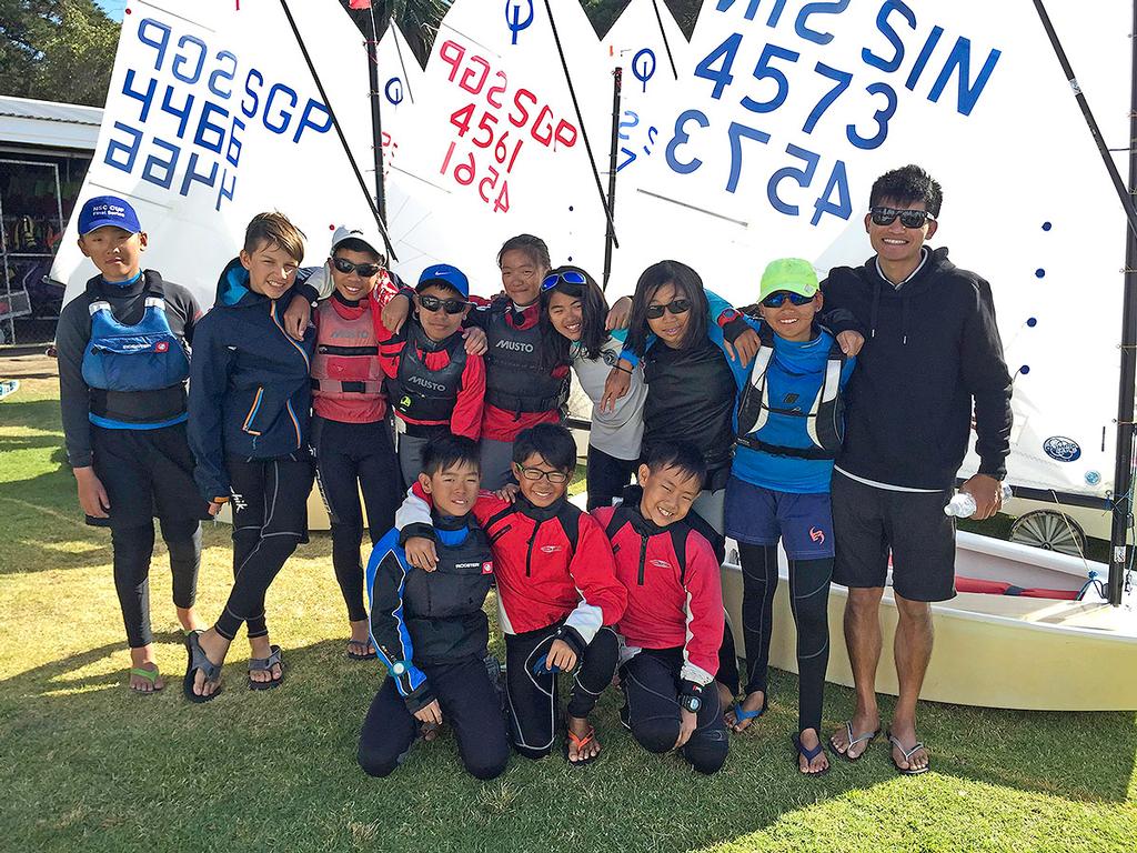 The crew from Singapore - ICR at Royal Freshwater Bay YC ©  Susan Ghent / RFBYC