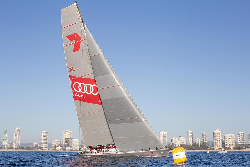 Wild Oats XI winning the Land Rover Sydney Gold Coast Yacht Race photo copyright Michael Jennings taken at  and featuring the  class