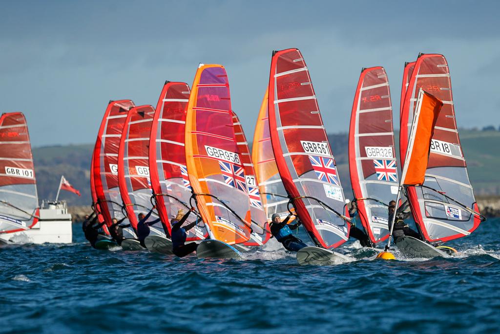 RS:X fleet - 2017 RYA Olympic Classes National Ranking Series photo copyright  Paul Wyeth taken at  and featuring the  class