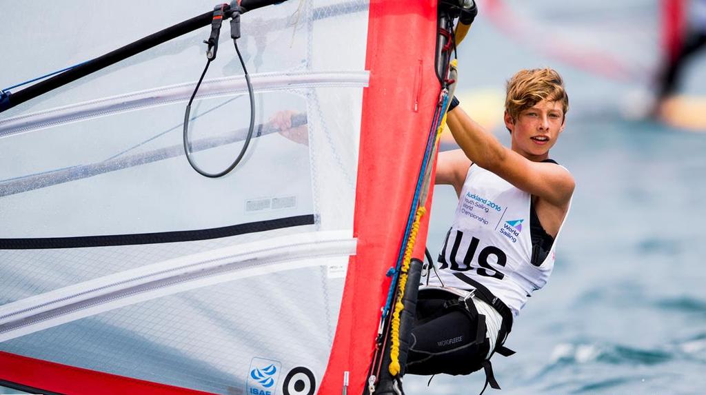 Alex Halan - Aon Youth Sailing World Championships 2017 photo copyright Pedro Martinez / Sailing Energy http://www.sailingenergy.com/ taken at  and featuring the  class