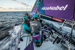 Leg 2, Lisbon to Cape Town, on board AkzoNobel – Volvo Ocean Race photo copyright  James Blake / Volvo Ocean Race taken at  and featuring the  class