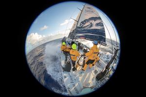 Day 9, Leg 2, Lisbon to Cape Town, Sailing down the coast of Brazil on board Turn the Tide on Plastic. 14 November, 2017 – Volvo Ocean Race photo copyright  Sam Greenfield / Volvo Ocean Race taken at  and featuring the  class