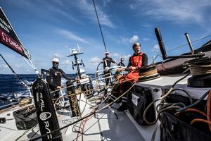 Day 3, Leg 2 – Lisbon to Cape Town, on board Sun Hung Kai/Scallywag – Volvo Ocean Race photo copyright  Konrad Frost / Volvo Ocean Race taken at  and featuring the  class