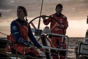 Day 4, Leg 2, Lisbon to Cape Town, on board Vestas 11th Hour – Volvo Ocean Race photo copyright  Martin Keruzore / Volvo Ocean Race taken at  and featuring the  class
