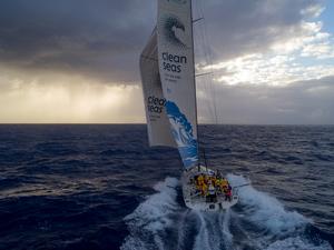 Day 2, Leg 2 – Lisbon to Cape Town, On board Turn the Tide on Plastic – Volvo Ocean Race photo copyright  Sam Greenfield / Volvo Ocean Race taken at  and featuring the  class