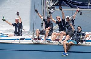 Crew of Cloudbreak enjoy the moment - Sydney Short Ocean Racing Championship 2017 photo copyright  Crosbie Lorimer taken at  and featuring the  class