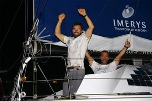 Phil Sharp (Britain) and Pablo Santurde (Spain) on Imerys Clean Energy – Transat Jacques Vabre photo copyright TJV taken at  and featuring the  class