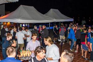 Welcome reception at Real Club Nautico de Arrecife where teams were hosted by Calero Marinas – RORC Transatlantic Race photo copyright  Pilar Hernández taken at  and featuring the  class