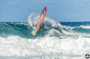 Federico Morisio, making it throughout o the next round of the Pro contest, with a great performance in his heat – Aloha Classic photo copyright  Si Crowther / IWT taken at  and featuring the  class