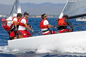 TAKI 4 at the Marinepool Melges 24 European Championship in Hyeres, France in September 2016 photo copyright  Pierrick Contin http://www.pierrickcontin.fr/ taken at  and featuring the  class