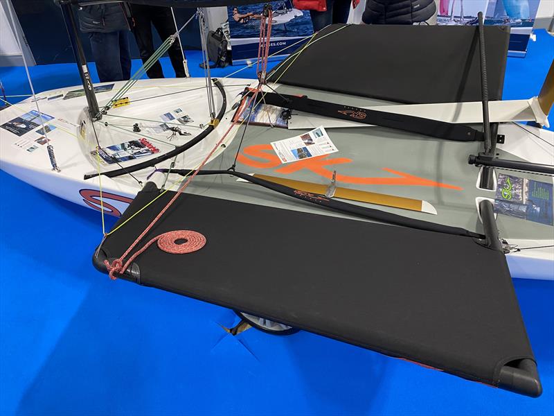 Skeeta on display at the RYA Dinghy & Watersports Show 2024 photo copyright Magnus Smith taken at RYA Dinghy Show and featuring the SKEETA class