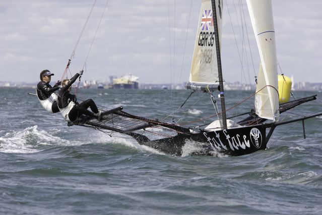 The 18ft Skiff European Grand Prix Round 4 is sailed from Hamble photo copyright Mike Jones / Pike Picures taken at Royal Southern Yacht Club and featuring the 18ft Skiff class