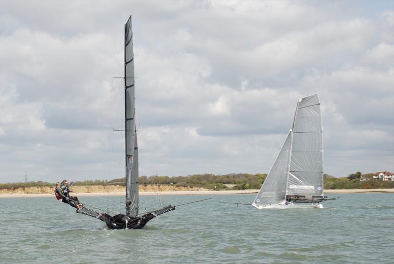 UK 18ft Skiff Grand Prix Round 1 at Calshot photo copyright Marcus Roberts taken at  and featuring the 18ft Skiff class