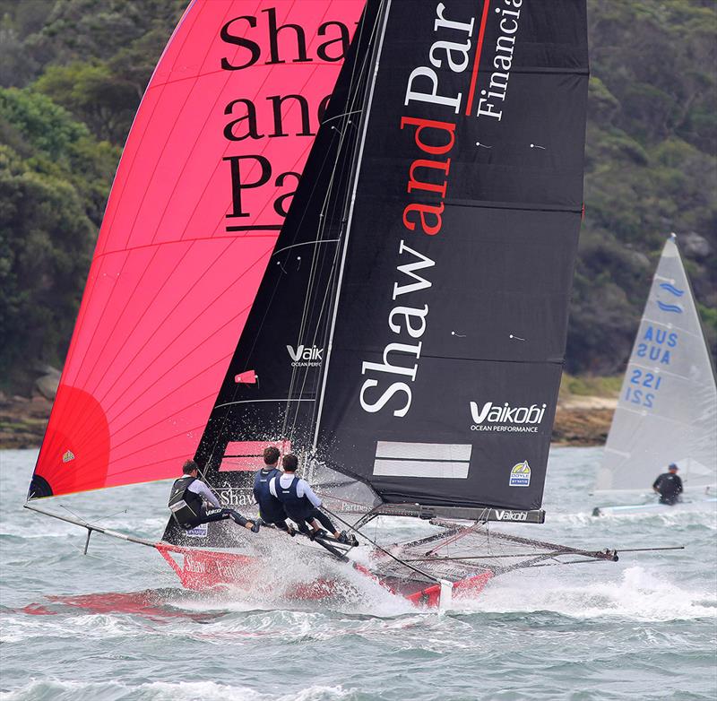 Shaw and Partners Financial Services team are set to show their undoubted ability photo copyright Frank Quealey taken at Australian 18 Footers League and featuring the 18ft Skiff class