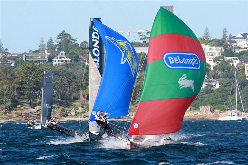 JJ Giltinan Championship race 6 photo copyright Frank Quealey taken at Sydney Flying Squadron and featuring the 18ft Skiff class
