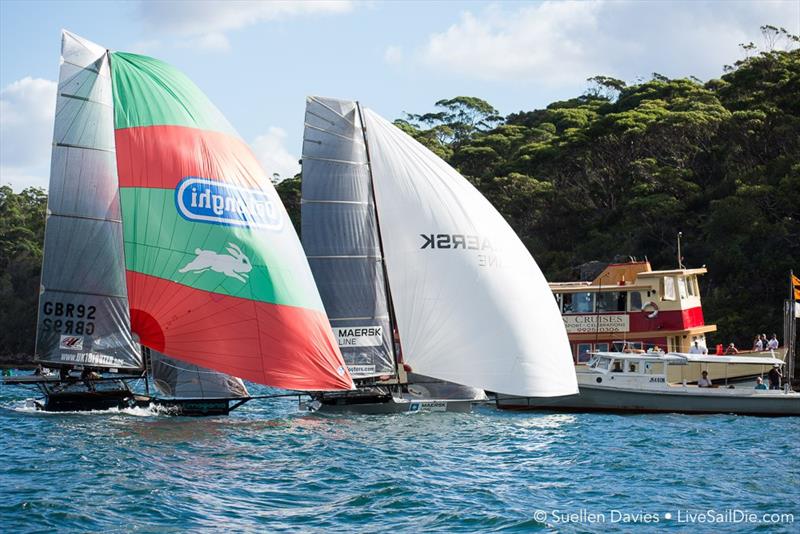 JJ Giltinan 18ft Skiff International - Day 4, March 7, 2018 photo copyright Suellen Davies / Auckland Skiff League taken at  and featuring the 18ft Skiff class