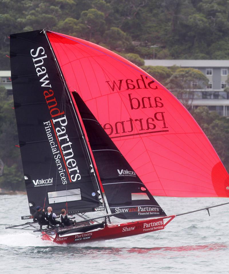 Shaw and Partners Financial Services has been a improver during the 2021-22 NSW 18ft Skiff Championship photo copyright Frank Quealey taken at Australian 18 Footers League and featuring the 18ft Skiff class