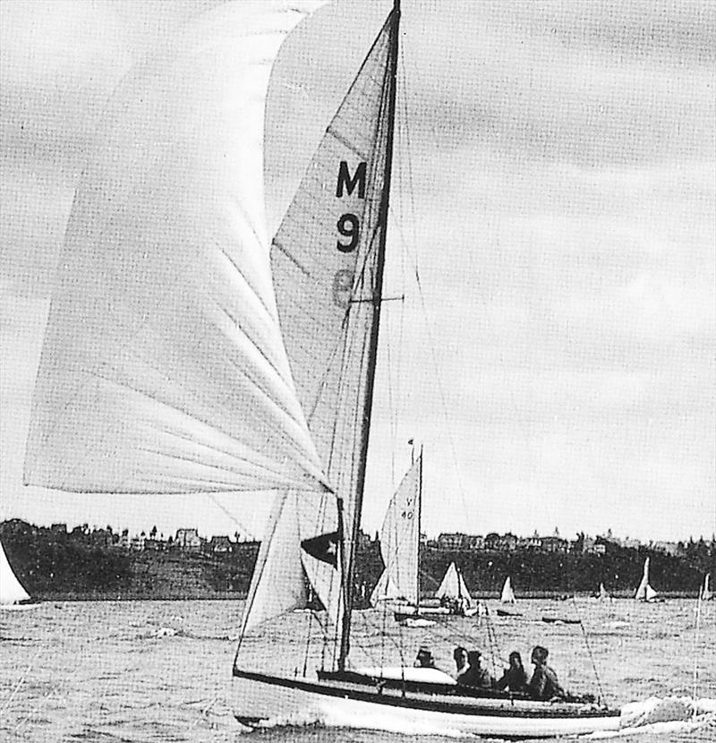 Manu, the winner of the 1939 World 18 Footer Championships after Taree was disqualified photo copyright Frank Quealey taken at Australian 18 Footers League and featuring the 18ft Skiff class