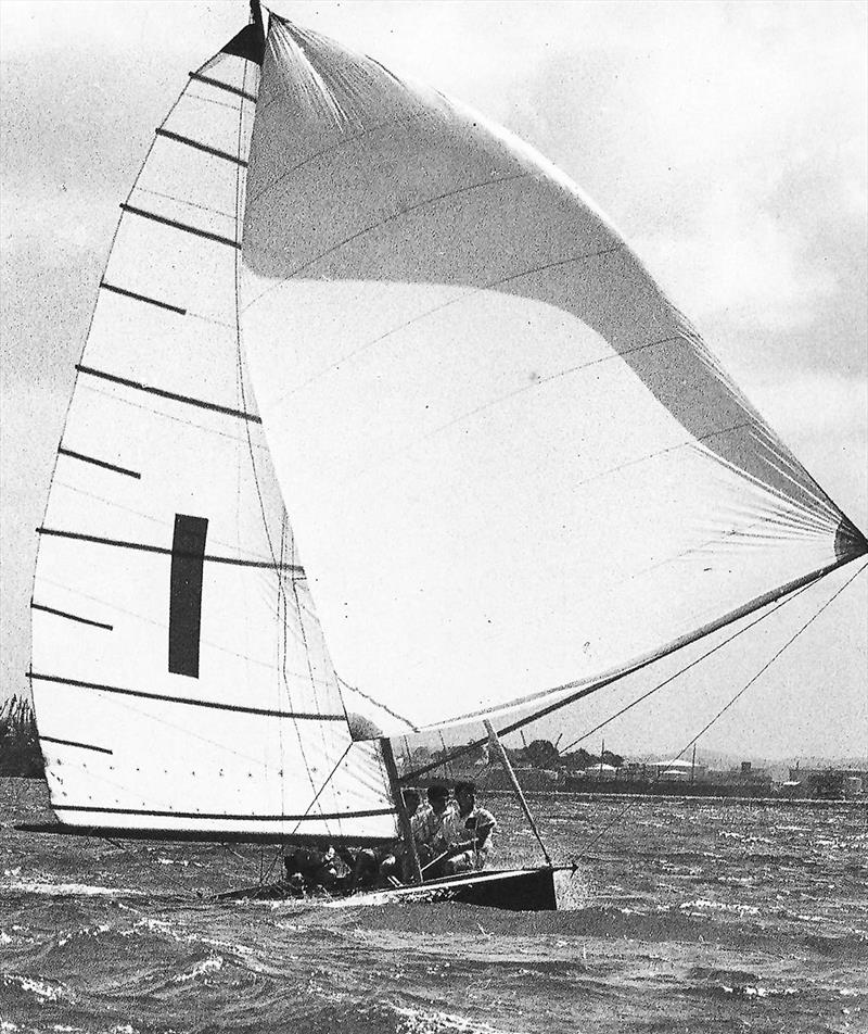 Schemer, 1963 World champion - World 18 Footer Championships photo copyright Frank Quealey taken at Australian 18 Footers League and featuring the 18ft Skiff class