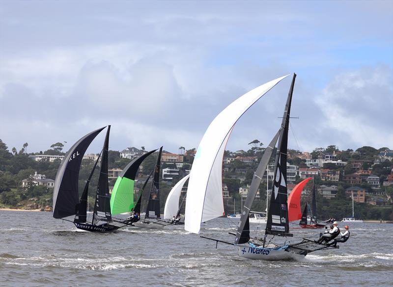 18ft Skiffs 2022 JJ Giltinan Championship Invitation Race photo copyright Michael Chittenden taken at Australian 18 Footers League and featuring the 18ft Skiff class
