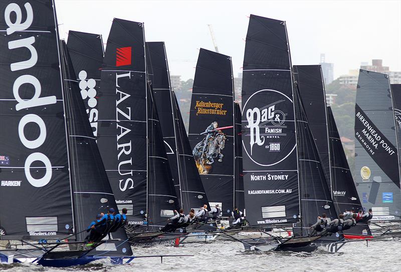 2022 18ft Skiff JJ Giltinan Championship Race 1 photo copyright Frank Quealey taken at Australian 18 Footers League and featuring the 18ft Skiff class